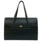 GUCCI Handbag leather black logo Metal Women Used Authentic
