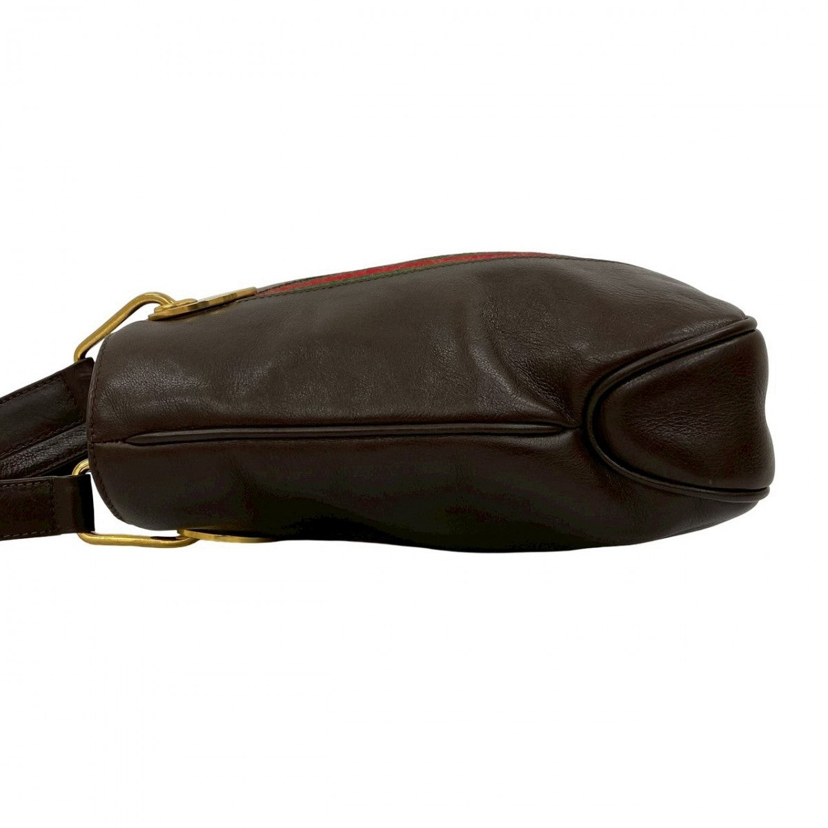 GUCCI Handbag leather Brown Sherry line Women Used Authentic