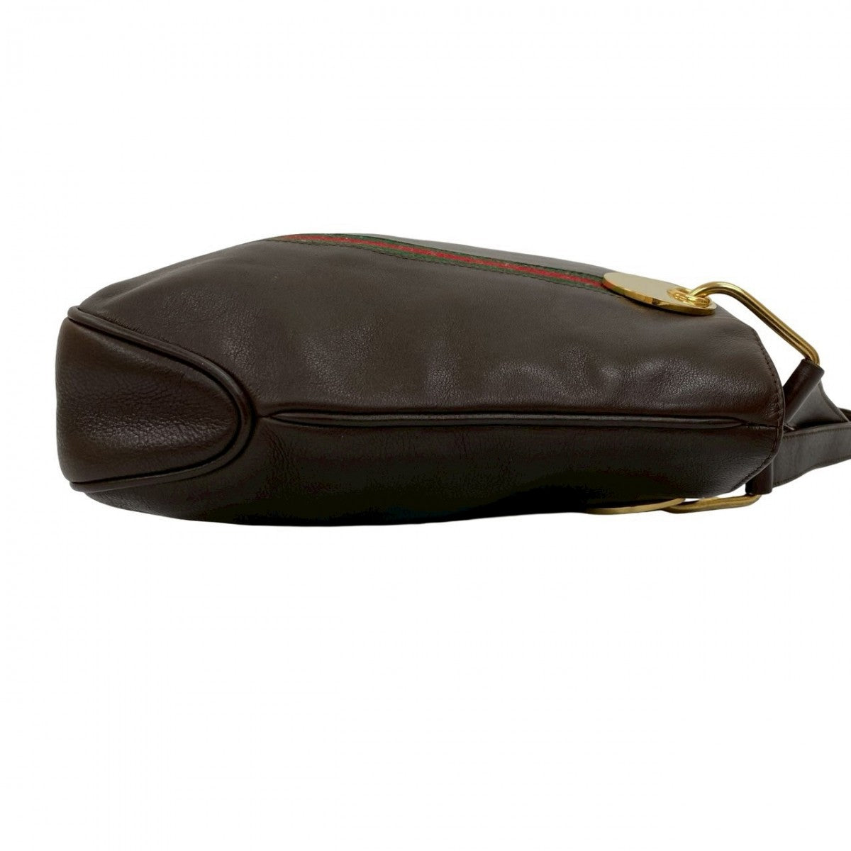 GUCCI Handbag leather Brown Sherry line Women Used Authentic