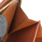 LOUIS VUITTON Bifold Wallet M61667 Monogram Brown Compact zip Women Used Authentic