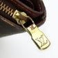 LOUIS VUITTON Bifold Wallet M61667 Monogram Brown Compact zip Women Used Authentic