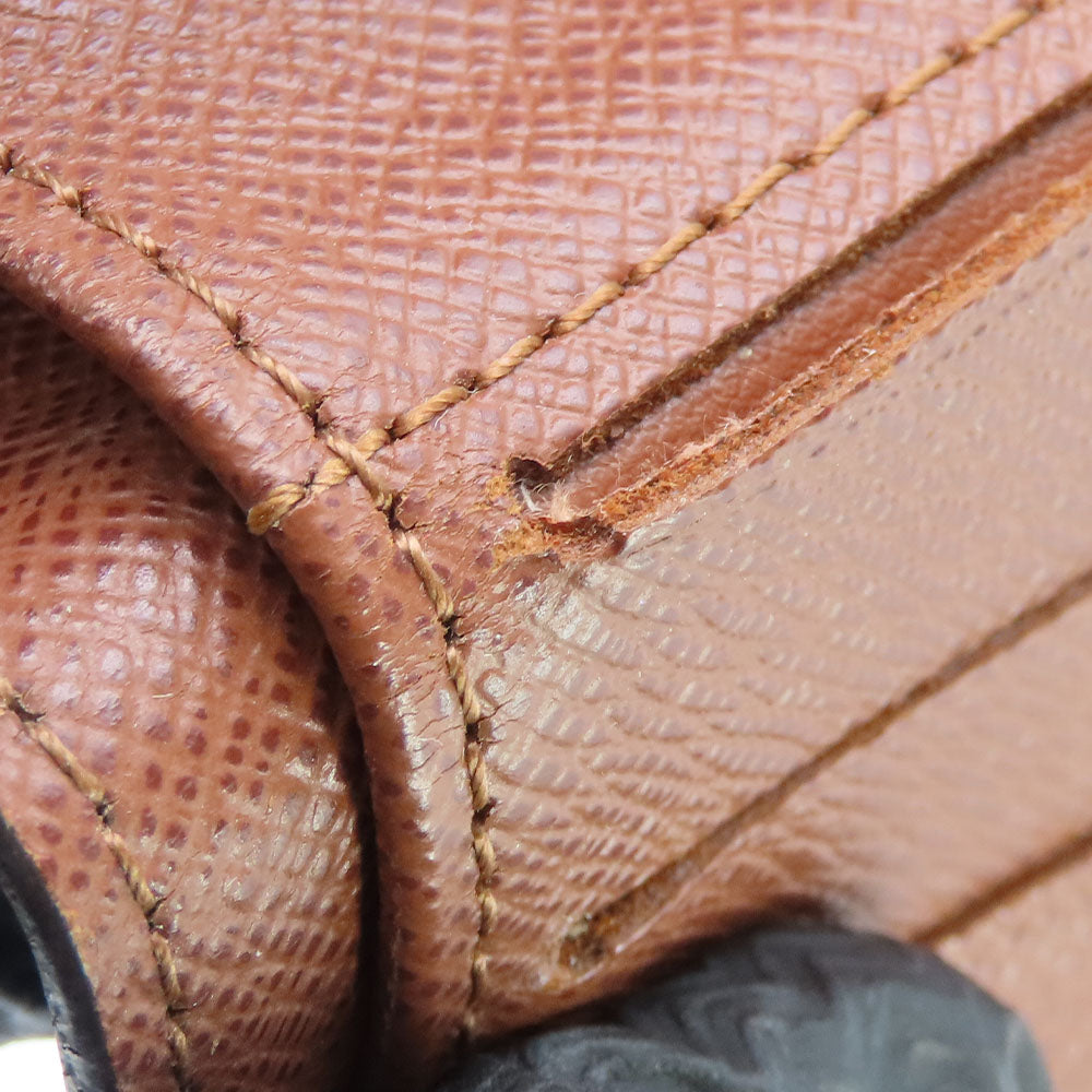 LOUIS VUITTON Bifold Wallet M61667 Monogram Brown Compact zip Women Used Authentic