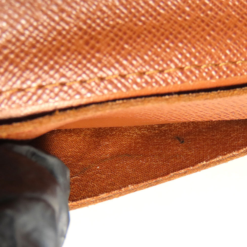 LOUIS VUITTON Bifold Wallet M61667 Monogram Brown Compact zip Women Used Authentic