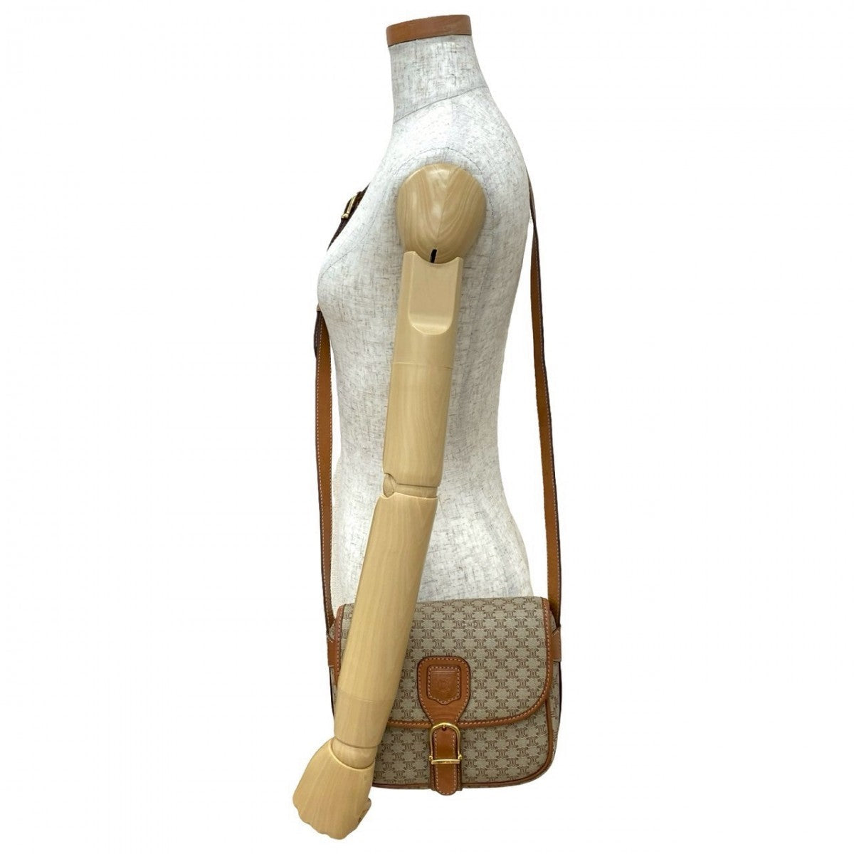 CELINE Shoulder Bag leather Brown