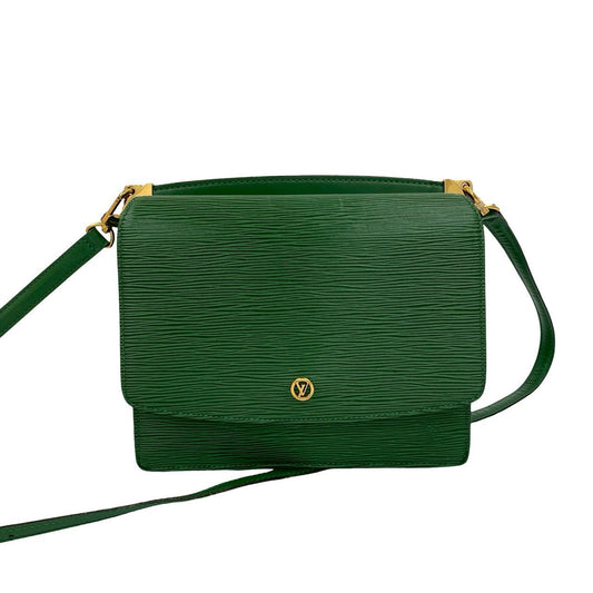 LOUIS VUITTON Shoulder Bag Epi Leather green Epi Grenel