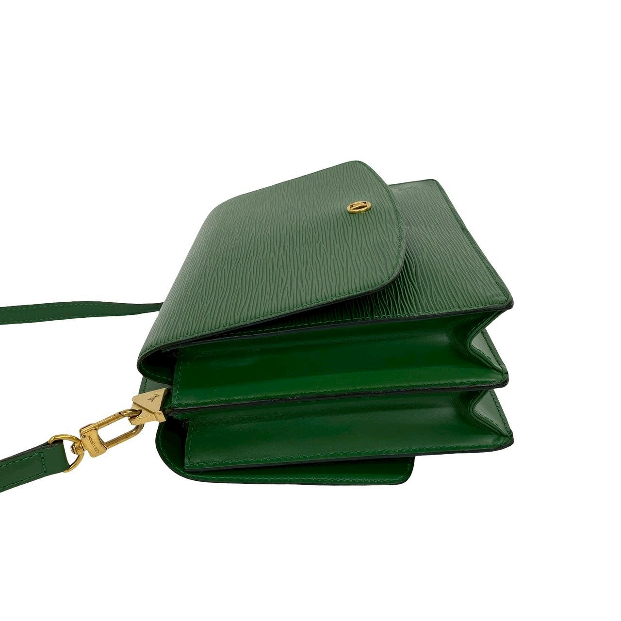 LOUIS VUITTON Shoulder Bag Epi Leather green Epi Grenel