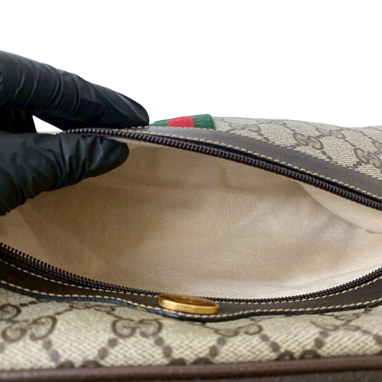 GUCCI Shoulder Bag leather Brown Sherry line