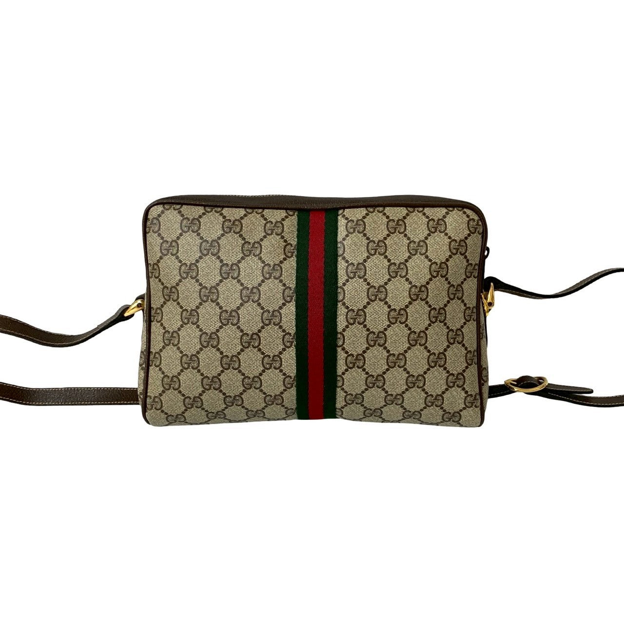 GUCCI Shoulder Bag leather Brown Sherry line