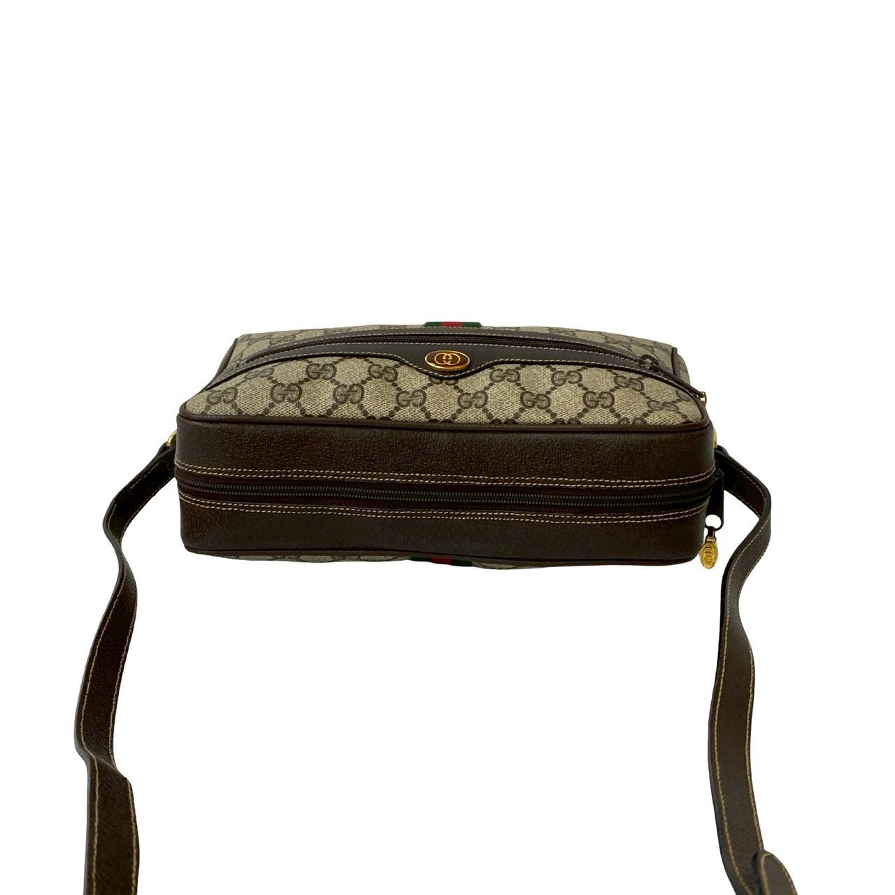 GUCCI Shoulder Bag leather Brown Sherry line