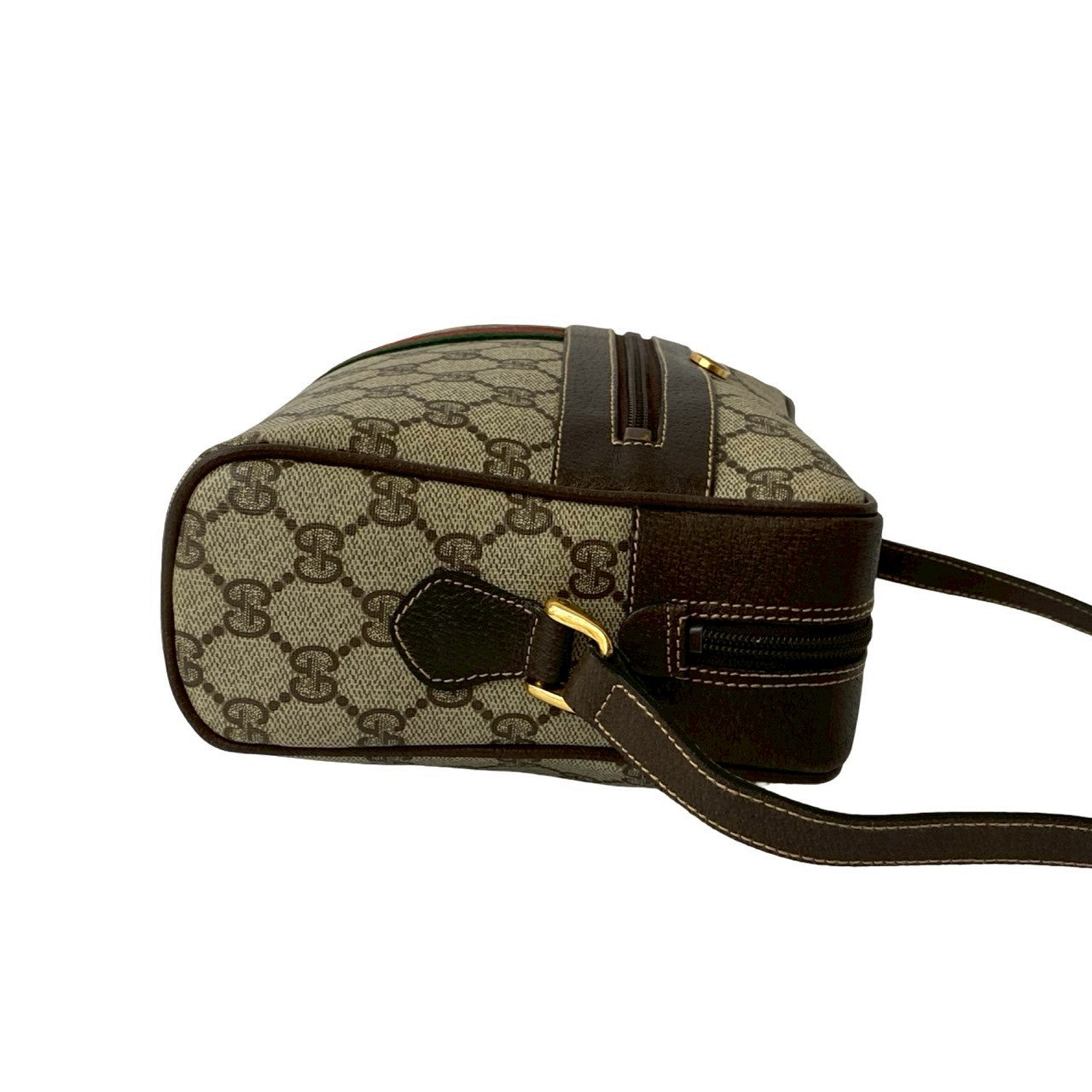 GUCCI Shoulder Bag leather Brown Sherry line