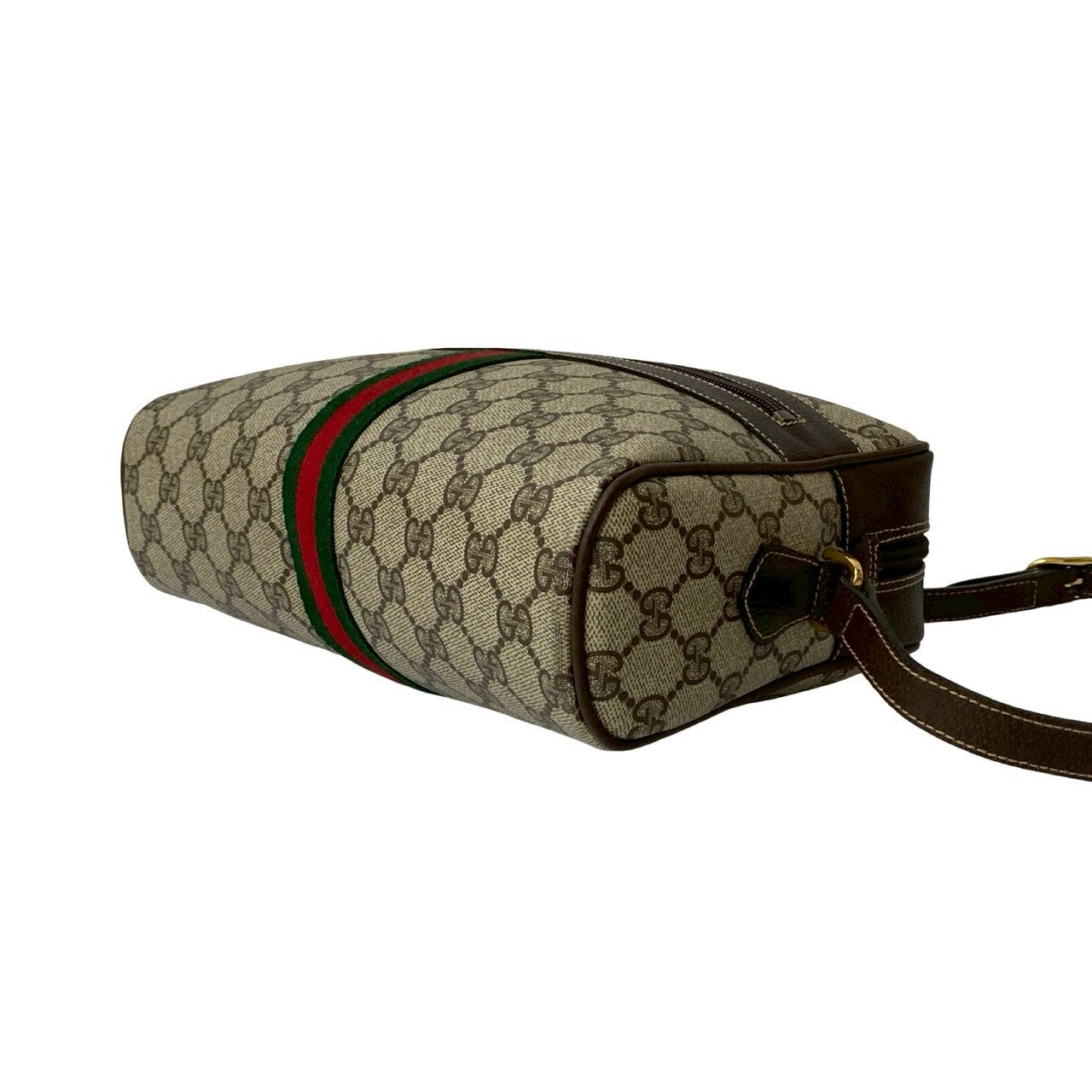 GUCCI Shoulder Bag leather Brown Sherry line