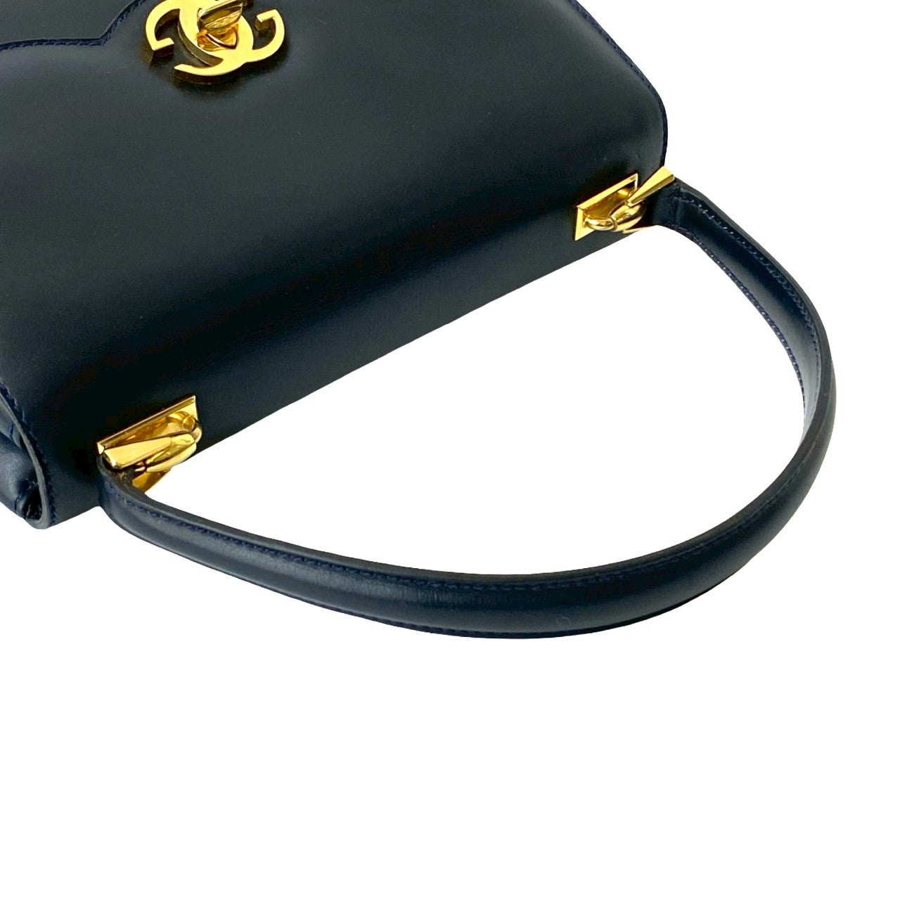 GUCCI Handbag leather Navy