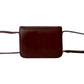 CELINE Shoulder Bag leather wine-red