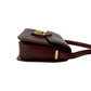 CELINE Shoulder Bag leather wine-red