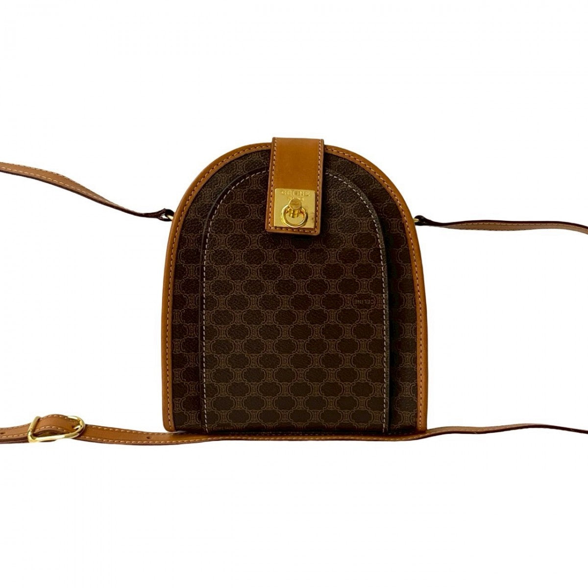 CELINE Shoulder Bag leather Brown