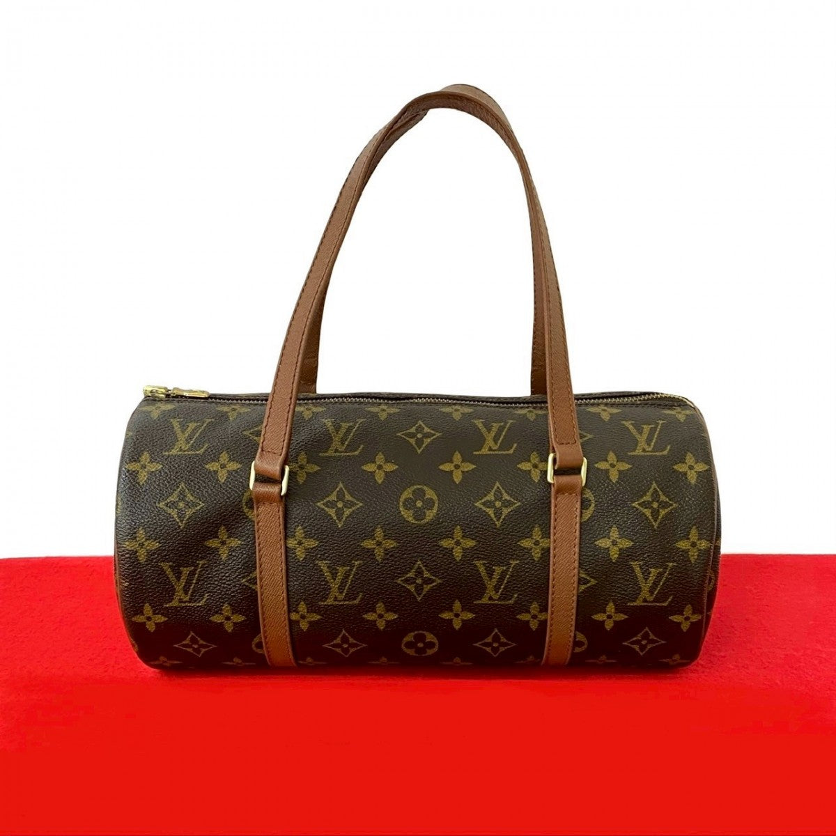 LOUIS VUITTON Handbag M51365 leather Brown Monogram Papillon30