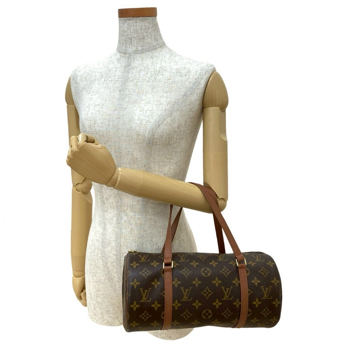 LOUIS VUITTON Handbag M51365 leather Brown Monogram Papillon30
