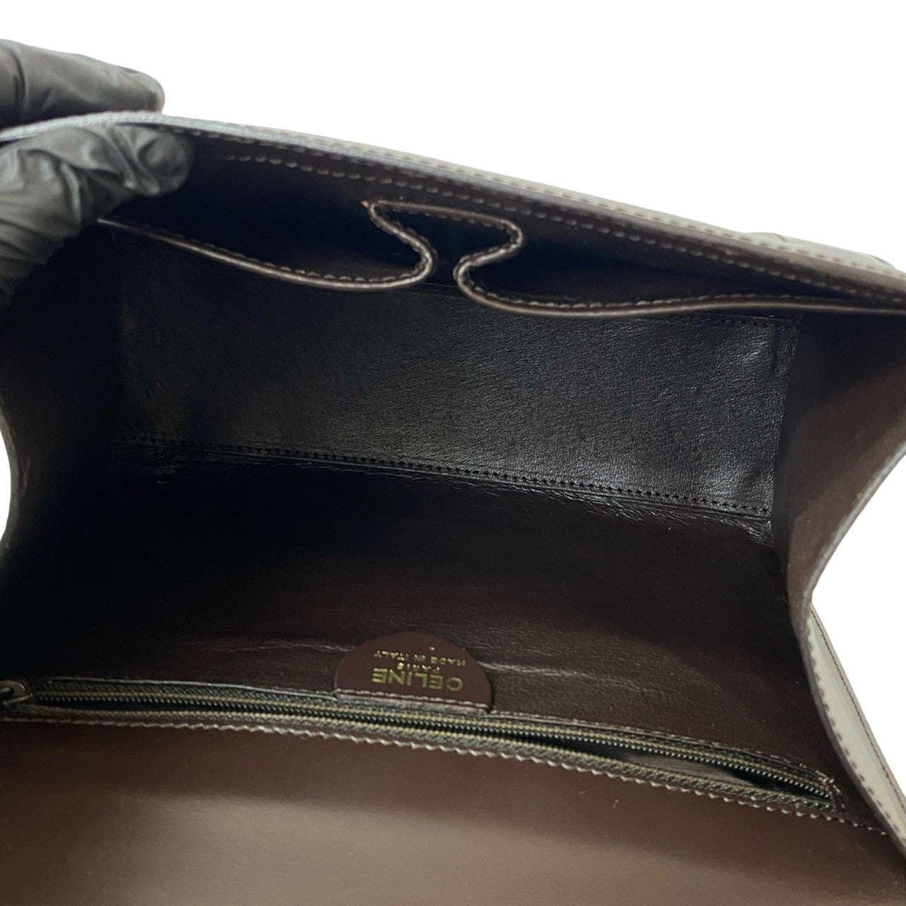CELINE Handbag leather Brown