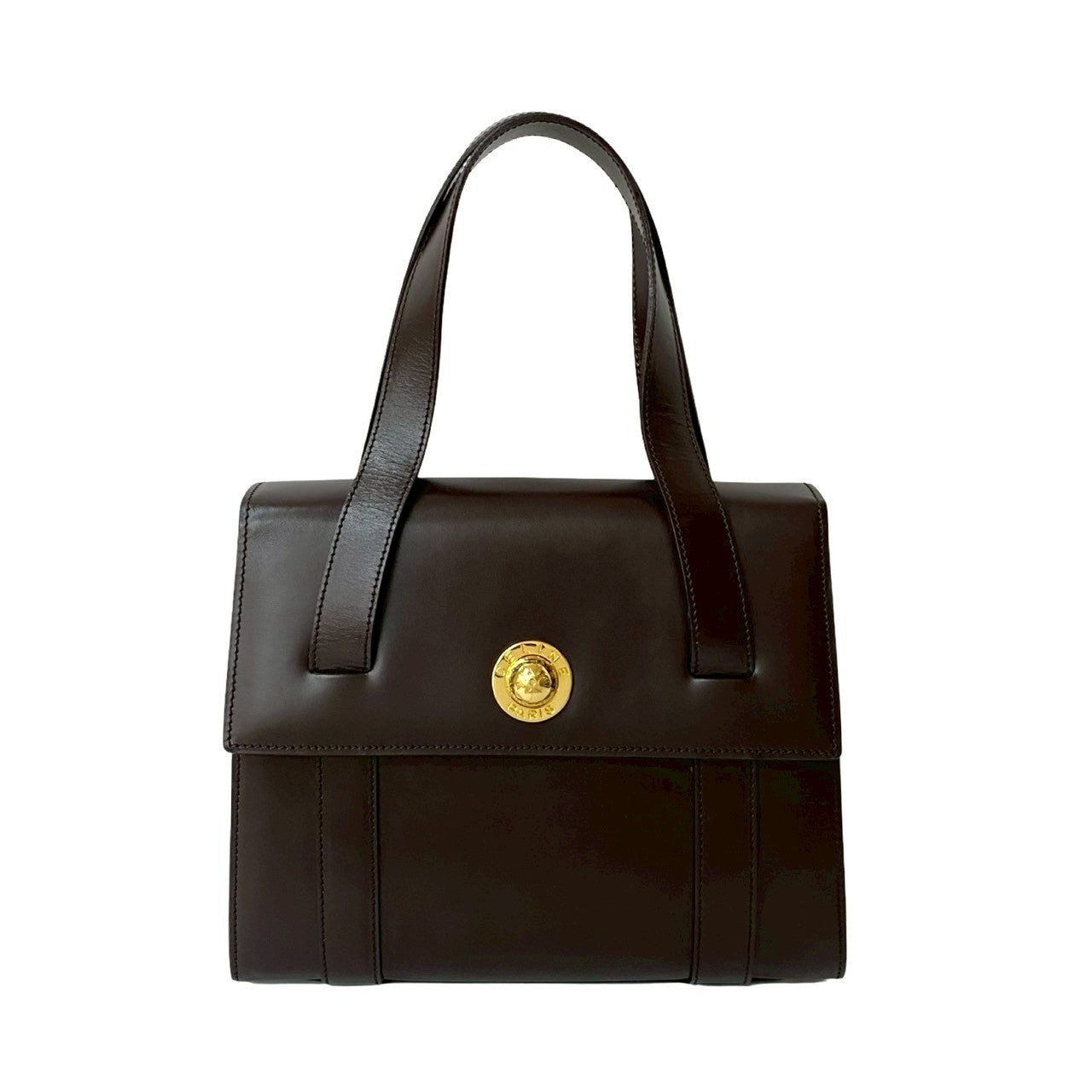 CELINE Handbag leather Brown