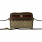 GUCCI Shoulder Bag leather Brown Sherry line