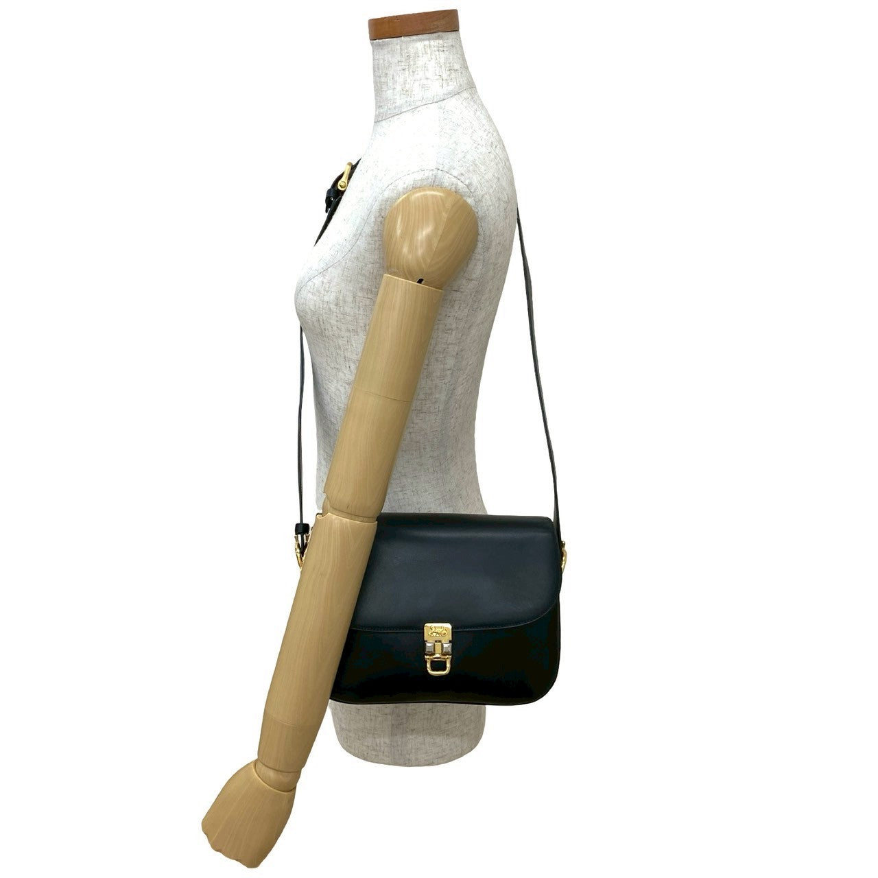 CELINE Shoulder Bag leather black