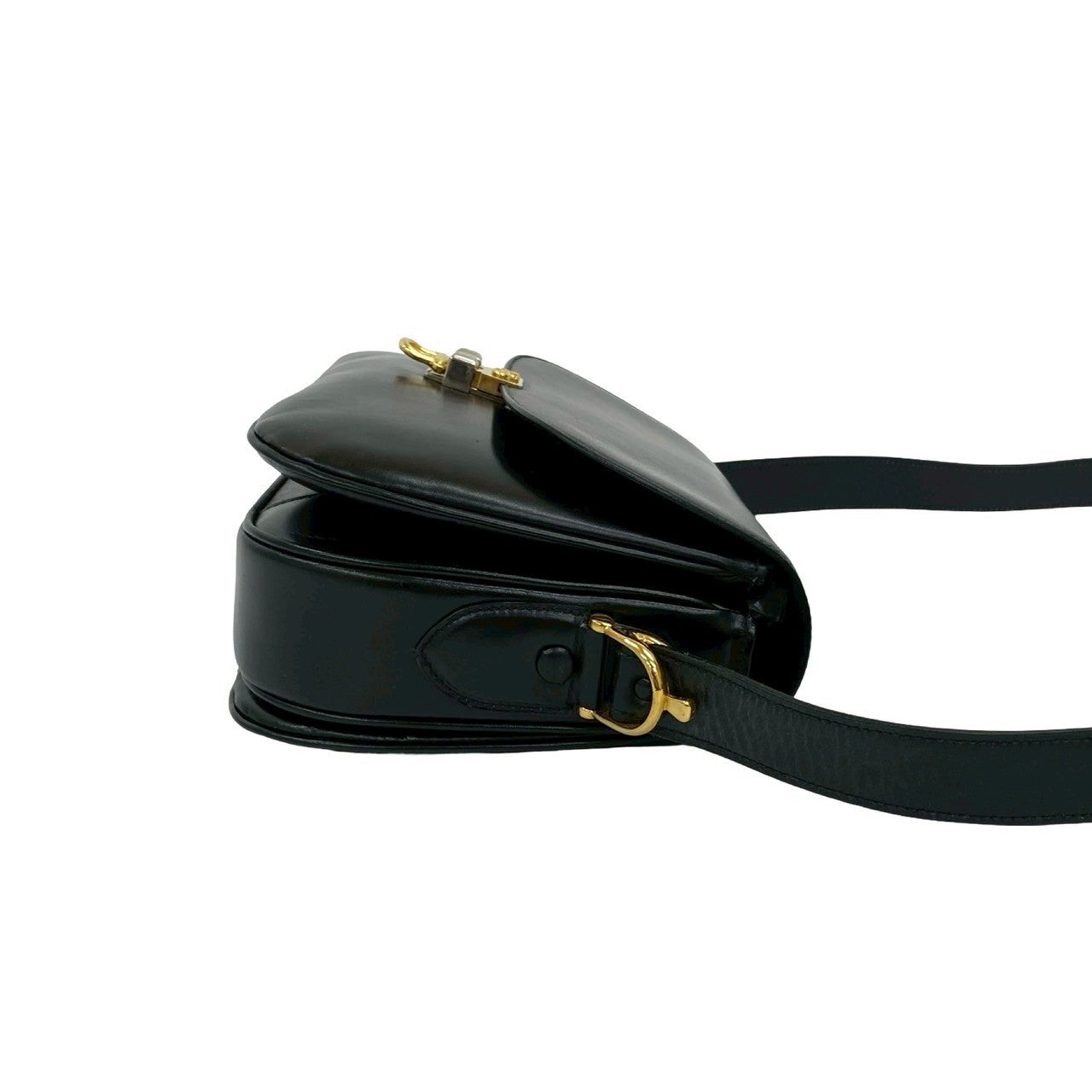 CELINE Shoulder Bag leather black