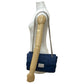 PRADA Shoulder Bag leather Navy