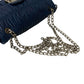 PRADA Shoulder Bag leather Navy