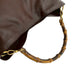 GUCCI Shoulder Bag leather Brown Bamboo