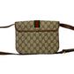 GUCCI Shoulder Bag leather Brown Sherry line