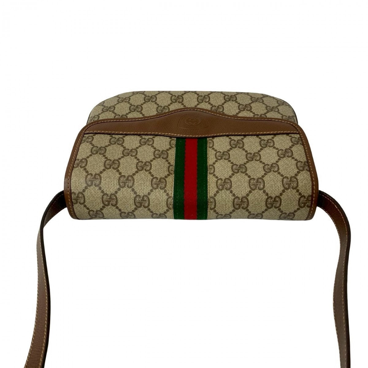 GUCCI Shoulder Bag leather Brown Sherry line