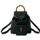 GUCCI Backpack leather black Bamboo