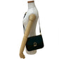 CELINE Shoulder Bag Calfskin, Leather black logo Metal Women Used Authentic
