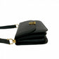 CELINE Shoulder Bag Calfskin, Leather black logo Metal Women Used Authentic