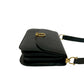 CELINE Shoulder Bag Calfskin, Leather black logo Metal Women Used Authentic