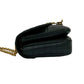 CELINE Shoulder Bag leather black C C Small Quilted