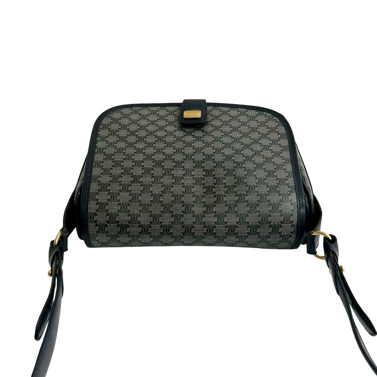 CELINE Shoulder Bag leather Navy