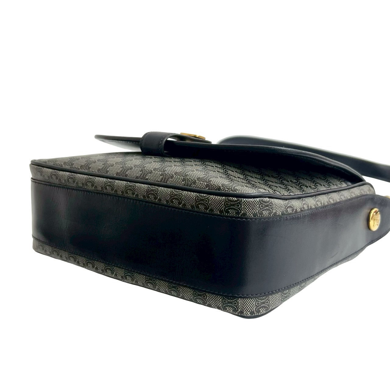 CELINE Shoulder Bag leather Navy