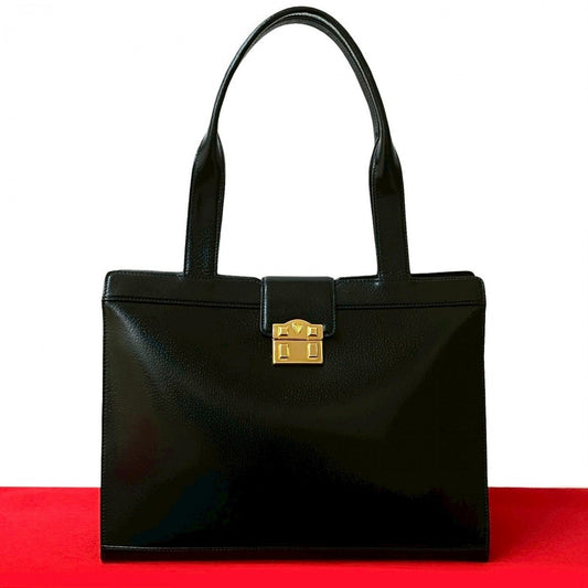 GUCCI Tote Bag leather black