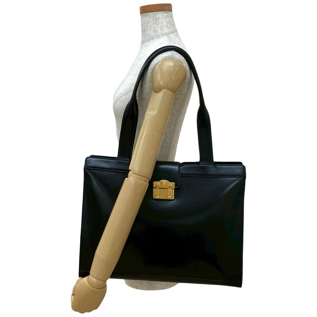 GUCCI Tote Bag leather black
