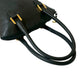 LOEWE Handbag leather black anagram Women Used Authentic