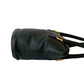 LOEWE Handbag leather black anagram Women Used Authentic