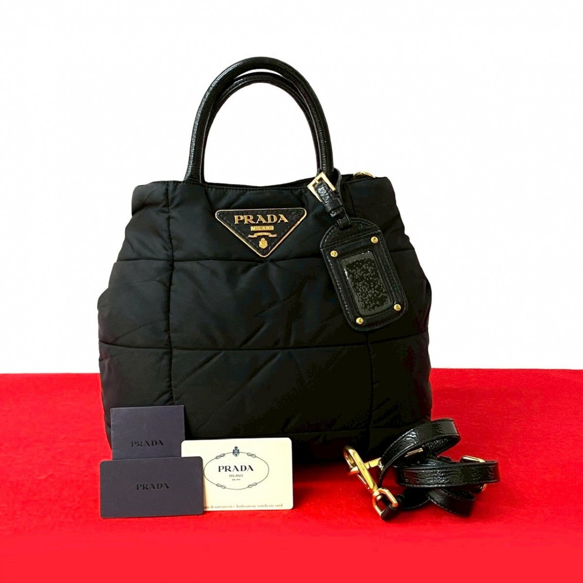 PRADA Shoulder Bag Nylon black