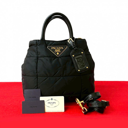 PRADA Shoulder Bag Nylon black