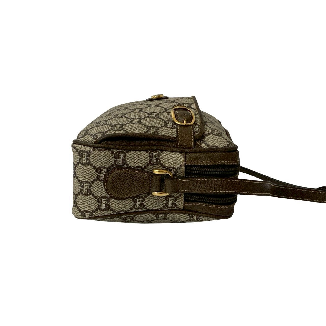 GUCCI Shoulder Bag leather Brown