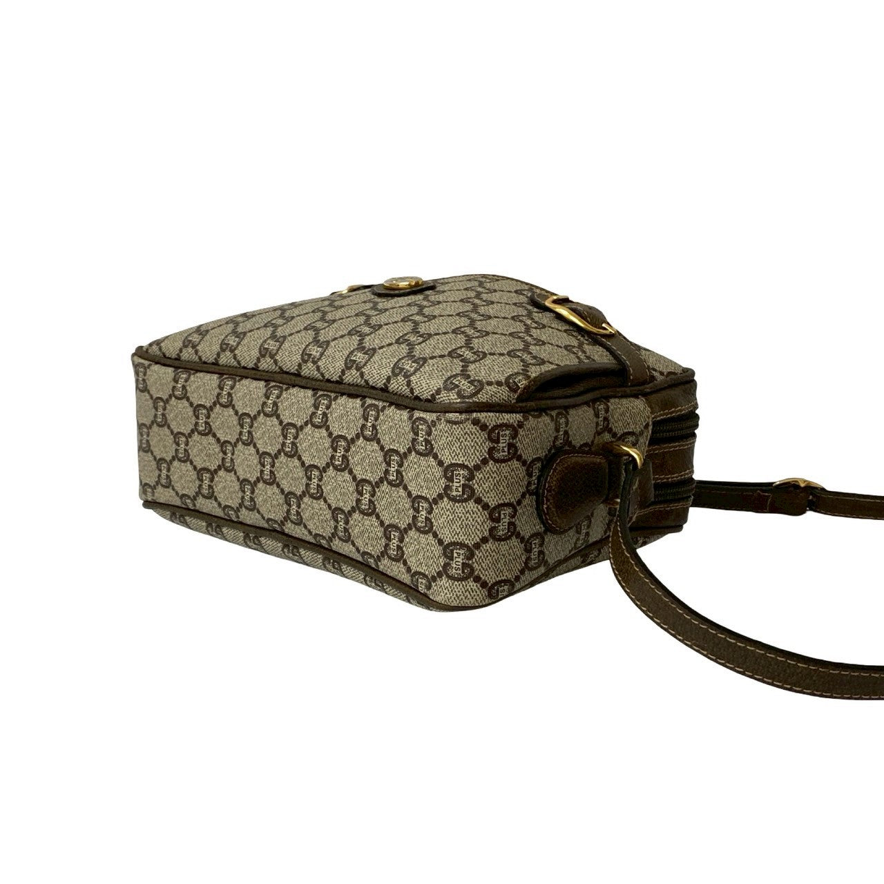 GUCCI Shoulder Bag leather Brown