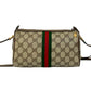 GUCCI Shoulder Bag leather Brown Sherry line