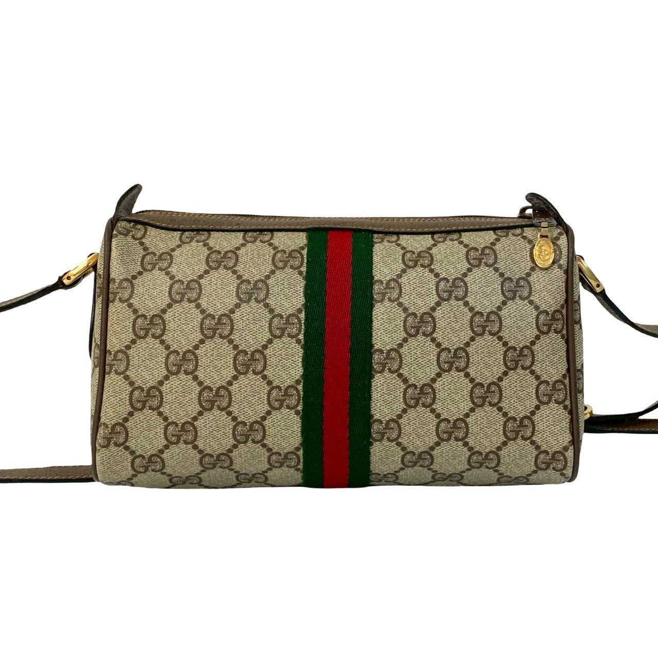 GUCCI Shoulder Bag leather Brown Sherry line