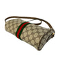 GUCCI Shoulder Bag leather Brown Sherry line