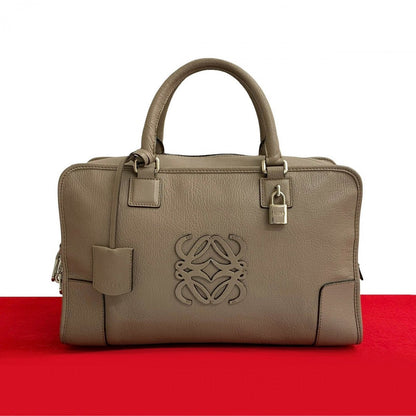 LOEWE Handbag leather beige Amazona 36